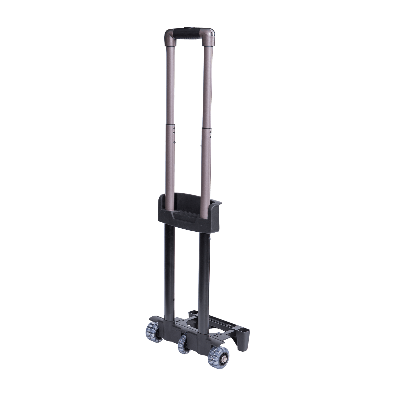 Comes transparent wheels luggage trolley