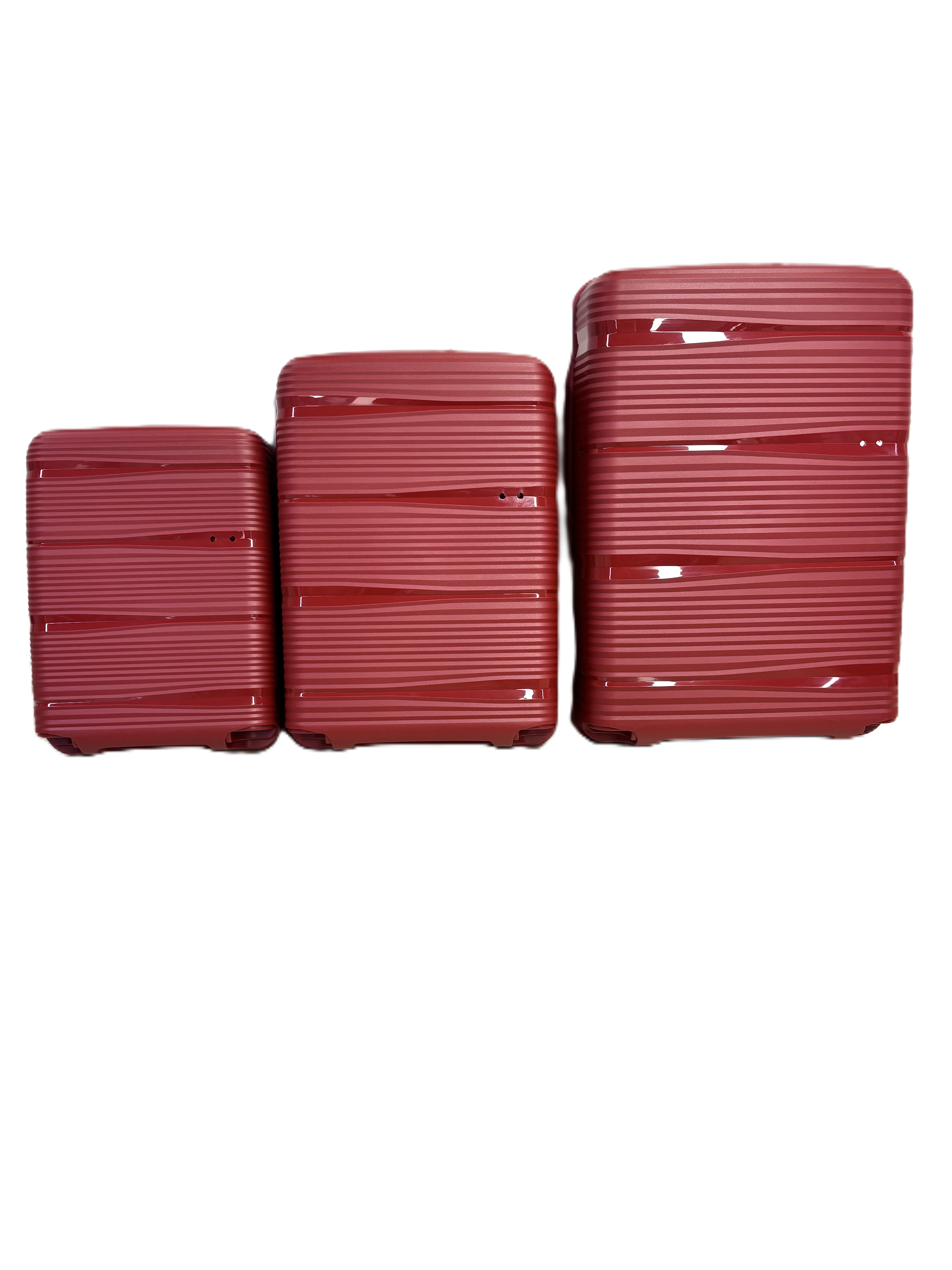 3 size PP luggage case shell SKD & finished supported factory wholesaler in bulk 